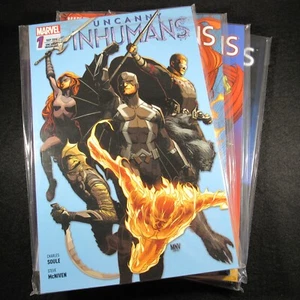 Uncanny Inhumans 1, 2,3,4 + Herederos de la Fuerza - Panini TPB, selección de tapa blanda - Imagen 1 de 4