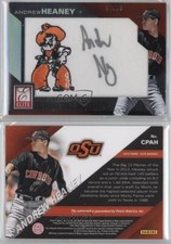 2015 Panini Elite Collegiate Silver /30 Andrew Heaney #CPAH Patch Auto