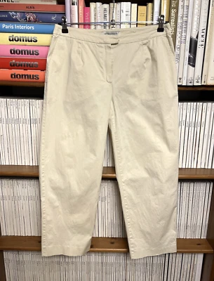 Женские повседневные хлопчатобумажные брюки Marina Rinaldi размер UK 16 21 цвет бежевый кремовый - Изображение 1 из 4