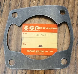 Obsolete NOS SUZUKI Snowmobile Cylinder Base GASKET 11241-97310 SM40 1973-75 OEM - Picture 1 of 4