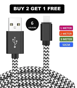 Long câble chargeur 1M 2M 3M pour iPhone 11 12 13 14 PRO MAX XR 7 8 6 7 XS MAX - Photo 1 sur 42