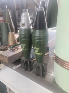 Mortero M49A2 60mm Impreso en 3D Acabado Completo FALSO - HÉLICE - INERTE - TODO PLÁSTICO - Imagen 1 de 8