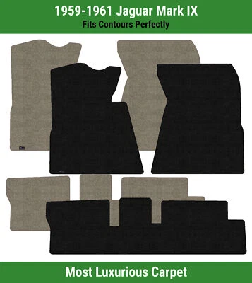 Lloyd Luxe Front & Rear Row Carpet Mats for 1959-1961 Jaguar Mark IX  - Image 1 of 4