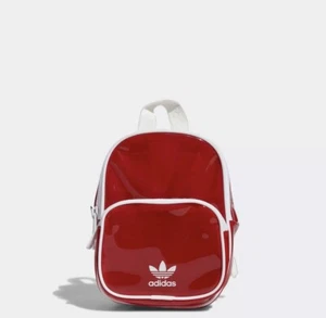 Adidas Originals Women Girls Small Mini Tinted Backpack Bag Organizer Red White - Picture 1 of 3