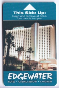 CARTE / CARD  HOTEL CLE KEY .. USA LAUGHLIN EDGEWATER CASINO RESORT MAGNETIQUE - Picture 1 of 2