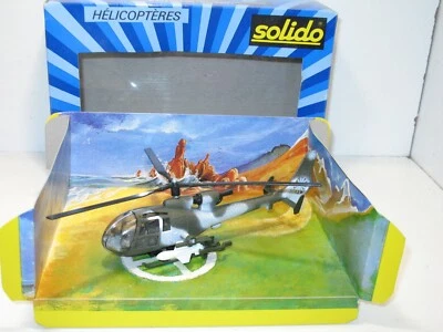 Solido, Elicottero Gazelle Militare Mimetico Originale + Missili Éjectables - Immagine 1 di 4