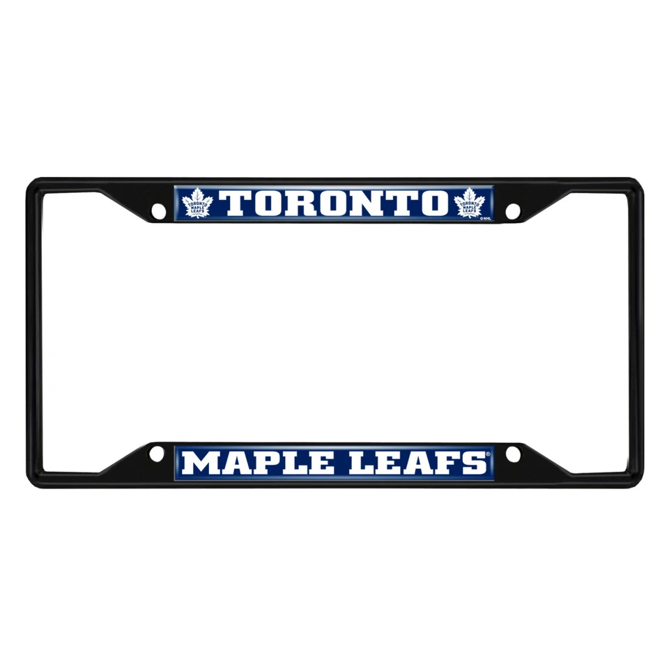 Fanmats NHL Toronto Maple Leafs marco de matrícula de metal negro  Foto 1 de 1