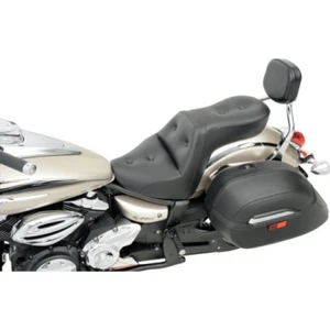 SADDLEMEN - ZWEISITZER EXPLORER RS SATTEL - SCHWARZ MIT KNÖPFEN - YAMAHA XVS - Bild 1 von 5