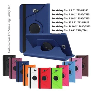 Smart Case Protective Cover For Samsung Galaxy Tab A E S4 10.5 10.1 9.6 8.0 - Picture 1 of 18