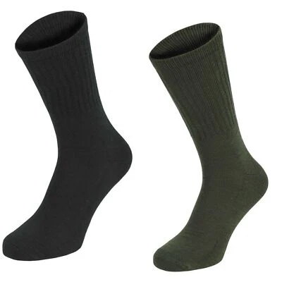 3 Pack Army Outdoor Socks - Half Length with Plush Sole, Size 39-42, MFH - Image 1 of 4