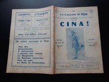 SPARTITO MUSICALE - LE CANZONI DI RIPP - CINA! - ISA BLUETTE. 1925
