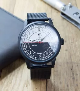 Reloj Raketa Sputnik Hombre Raro Movimiento Día y Noche 24 Horas Regalo Para Hombre - Imagen 1 de 14