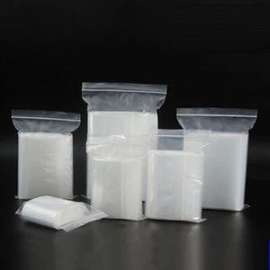 Clear Zip Plastic Reclosable Zip Bags Poly Jewelry Zipper Baggies 2-MiL - Picture 1 of 5