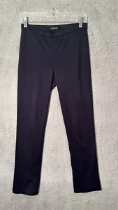 Tahari Straight Cut Stretch Pants Women's Size 2 Black - Picture 1 of 6
