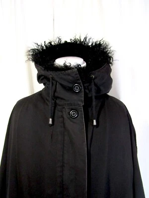 GIVENCHY by RICCARDO TISCI Black Sheep Skin Rum Leather Liner M-64 Mod's Coat - Image 1 of 4