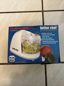 Better Chef Compact Chopper,Easy to Clean,Pulse Switch,Safety Lock Lid White - Picture 1 of 5