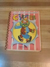 Bonnie Book With Action Puppet Circus  Vintage