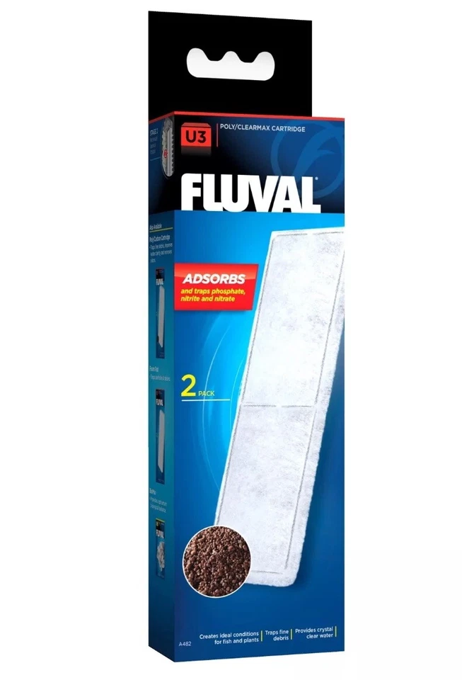 Fluval U3 Poly/Clearmax Cartridge 2 Pack - Image 1 of 1