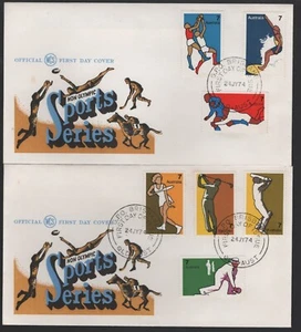 1974 Australia Non Olympic Sports Unused WCS FDC's - Foto 1 di 1