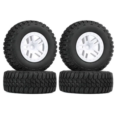 4PCS Austar Gummireifen Rad für 1/10 Short Course Truck Traxxas Slash RC Cars - Bild 1 von 3