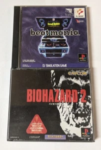 Sony PlayStation 1 Japanese Lot of 2 - Beatmania & Biohazard 2 - CScx41 - Picture 1 of 5
