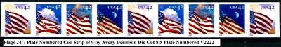 Flags 24/7 Avery Dennison Die Cut 8.5 PNC9 Scott's 4240 - 4243 or 4243a V1111 - Image 1 of 2