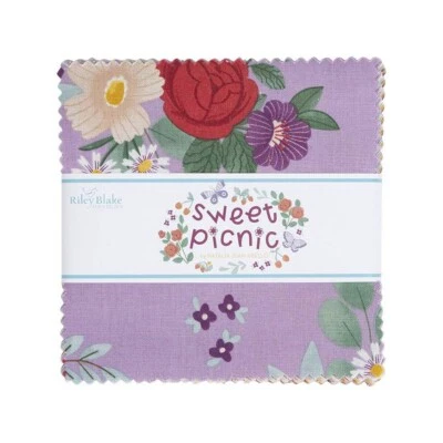 "Sweet Picnic" by Natalia Juan Abello for Riley Blake 5" stacker, 42 precuts - Image 1 of 2