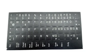 DEUTSCHE Tastatur aufkleber schwarz MATT 58 Tasten für IBM ThinkPad T42 - Bild 1 von 7