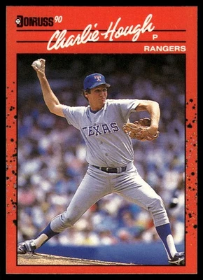 1990 Donruss #411b Charlie Hough Leaf, Inc - Image 1 of 2