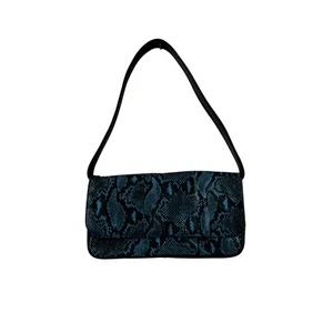 Vintage Leather Snakeskin Shoulder Bag - Picture 1 of 3