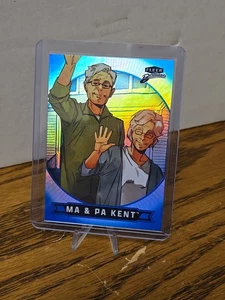 2025 Fleer Brilliants Superman - Blue Foil Parallel - #10 Ma & Pa Kent - Picture 1 of 2