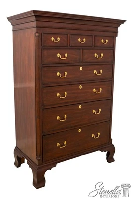 70982: HENKEL HARRIS New Market Mahogany Tall Chest - Image 1 of 4