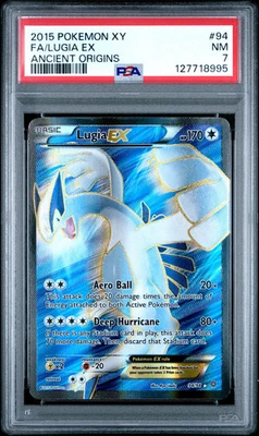 2015 Pokemon Xy Ancient Origins Lugia EX #94 Fa Ancient Origins PSA 7 - Image 1 of 2