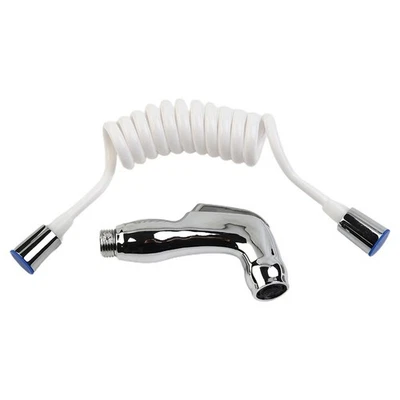 2Stück/Set Bidet-Spray Handbrause Hygienisch PU/ABS Silber Toilette Shattaf - Bild 1 von 4