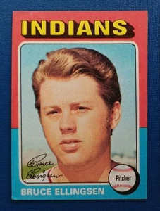 1975 Topps Baseball #288 Bruce Ellingsen - Cleveland Indians - EX+ - Picture 1 of 2
