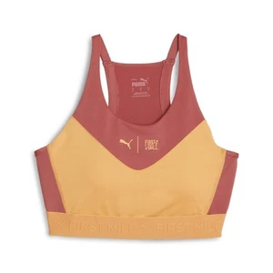PUMA X First Mile High Impact Scoop Neck Sports Bra Womens Orange Casual 5239375 - Picture 1 of 2