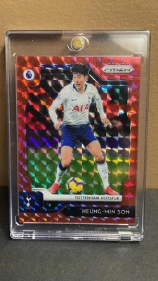 2019 Panini Prizm Premier League 199 Heung-Min Son Red Mosaic /109 RARE - Image 1 of 4