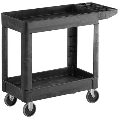 Carrinho utilitário Rubbermaid FG450089BLK 18"W x 33"H x 39"I preto (4500-89) - Imagem 1 de 3