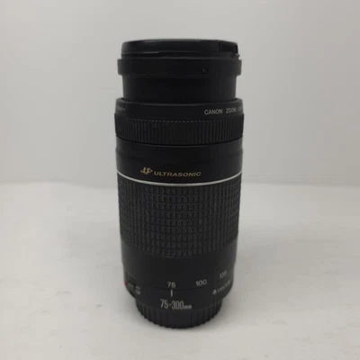 Canon EOS EF 75-300mm f/4-5.6 III USM lens Telephoto Zoom 300 - Image 1 of 4