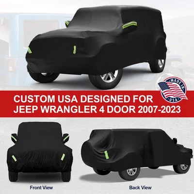 For Jeep Wrangler Outdoor UV Protection Inner Lining Full Car Cover DustProof Foto 1 de 4