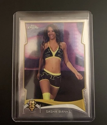 2014 Topps Chrome WWE - Nxt Prospects Sasha Banks #17 (RC) - Image 1 of 2