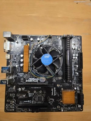 ASRock B150M Pro4/D3 Mainboard mit Prozessor Intel Core i3-6100 und 8GB RAM - Bild 1 von 4