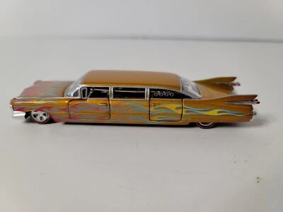 Castline M2 Auto Stretch Rods 1959 Cadillac Series 62 1:64 - Gold with Flames - Image 1 of 4
