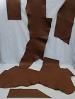 Pebble Grain Brown Leather Scraps Lot Upcycle Sewing Art Crafts TOOLS 1.5 Lb