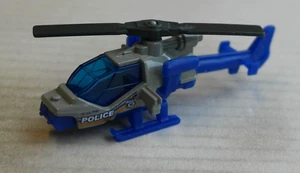 Matchbox Mission Helicopter grau/blau POLICE Hubschrauber MBX Mattel Polizei - Bild 1 von 2