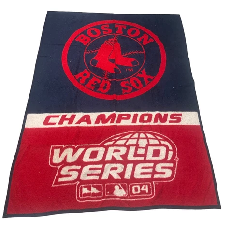 Biederlack Boston Red Sox Throw 'Wall Hanging' Blanket World Series 74x54 USA Cover