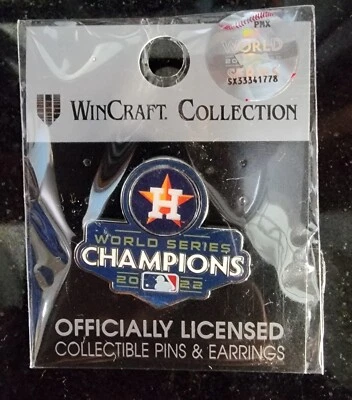 2022 Houston Astros World Series Champions MLB Lapel Pin WinCraft New - Image 1 of 2