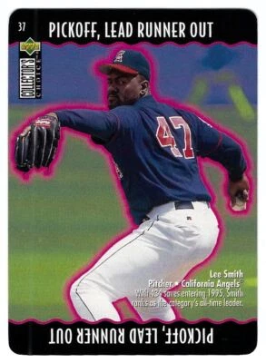 1996 Collector's Choice You Make the Play #37 Lee Smith California Angels - Image 1 of 2