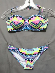 BIKINI ZAFUL Mujer 2 Piezas 82% Poliamida Multicolor 18% Elastano Talla Pequeña NUEVO - Imagen 1 de 6