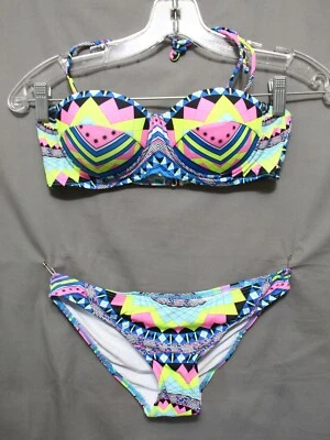ZAFUL BIKINI Mujer 2 Piezas 82% Poliamida Multicolor 18% Elastano Talla Pequeña NUEVO Foto 1 de 4